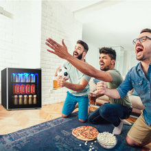 Load image into Gallery viewer, Gymax 60 Can Beverage Refrigerator Beer Wine Soda Drink Cooler Mini Fridge Glass Door
