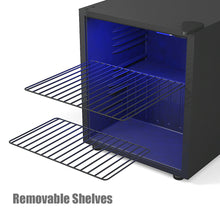 Load image into Gallery viewer, Gymax 60 Can Beverage Refrigerator Beer Wine Soda Drink Cooler Mini Fridge Glass Door