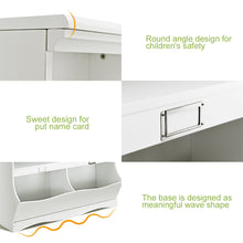 Load image into Gallery viewer, Gymax Children Storage Unit Kids Bookshelf Bookcase Baby Toy Organizer Shelf White