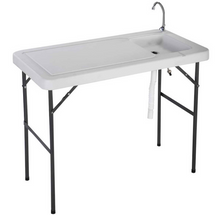 Load image into Gallery viewer, Gymax Portable Fish Hunting Cleaning Cutting Table Folding Camping