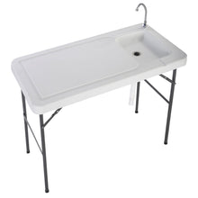 Load image into Gallery viewer, Gymax Portable Fish Hunting Cleaning Cutting Table Folding Camping