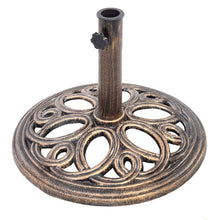 Load image into Gallery viewer, Gymax Patio Outdoor Round Umbrella Base Stand Cast Iron