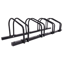 Load image into Gallery viewer, Gymax 4 Bike Bicycle Stand Parking Garage Storage Cycling Rack Black