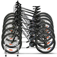 Load image into Gallery viewer, Gymax 6 Bike Bicycle Stand Parking Garage Storage Cycling Rack Silver