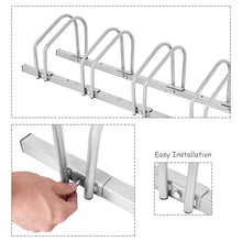 Load image into Gallery viewer, Gymax 6 Bike Bicycle Stand Parking Garage Storage Cycling Rack Silver