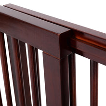 Load image into Gallery viewer, Gymax Folding Adjustable 3 Panel Wood Pet Dog Slide Gate Safety Fence