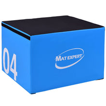 Load image into Gallery viewer, Gymax 24'' PVC Soft Foam Jumping Box Plyometric Exercise Blue