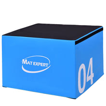 Load image into Gallery viewer, Gymax 24'' PVC Soft Foam Jumping Box Plyometric Exercise Blue