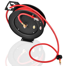 Load image into Gallery viewer, Gymax 3/8'' x 50' Auto Rewind Retractable Air Hose Reel Compressor 300 PSI