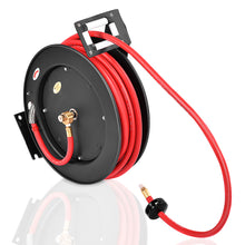 Load image into Gallery viewer, Gymax 3/8'' x 50' Auto Rewind Retractable Air Hose Reel Compressor 300 PSI