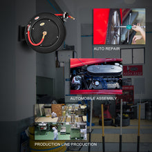 Load image into Gallery viewer, Gymax 3/8'' x 50' Auto Rewind Retractable Air Hose Reel Compressor 300 PSI