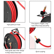 Load image into Gallery viewer, Gymax 3/8'' x 50' Auto Rewind Retractable Air Hose Reel Compressor 300 PSI