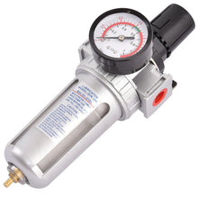 Load image into Gallery viewer, Gymax SFR300 3/8'' Air Pressure Regulator Filter Water Separator with Pressure Gauge