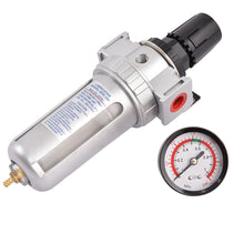 Load image into Gallery viewer, Gymax SFR300 3/8'' Air Pressure Regulator Filter Water Separator with Pressure Gauge
