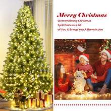 Load image into Gallery viewer, Gymax Pre-Lit 8' Artificial PVC Christmas Tree Hinged 880 LED Lights Metal Stand