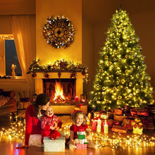 Load image into Gallery viewer, Gymax Pre-Lit 8' Artificial PVC Christmas Tree Hinged 880 LED Lights Metal Stand