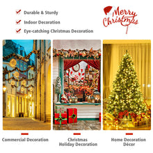 Load image into Gallery viewer, Gymax Pre-Lit 7.5' Artificial Christmas Tree Hinged LED Lights Pine Cones Metal Stand