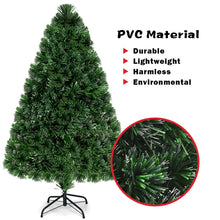 Load image into Gallery viewer, Gymax Fiber Optic 4'Artificial Christmas Tree PVC Material Metal Stand Holidy Decoration