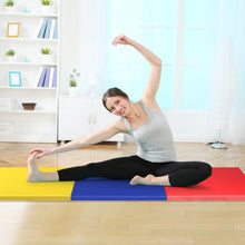 Load image into Gallery viewer, Gymax 6'x2' Fitness Exercise Tri-Fold Gymnastics Mat Colorful