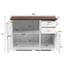 Load image into Gallery viewer, Gymax Buffet Storage Cabinet Console Table Kitchen Sideboardd Home Furni W/2 Drawers
