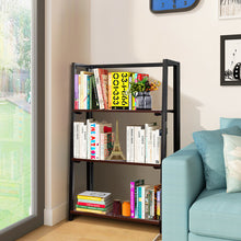Load image into Gallery viewer, Gymax 3 Tier Folding Ladder Bookcase Multifunctional Plant Flower Display Stand Shelf