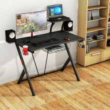 Load image into Gallery viewer, Gymax Gaming Desk Computer Desk PC Table Workstation with Headphone Hook & Cup Holder