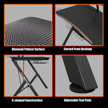 Load image into Gallery viewer, Gymax Gaming Desk Computer Desk PC Table Workstation with Headphone Hook & Cup Holder
