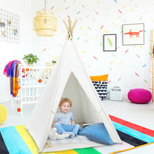 Load image into Gallery viewer, Gymax 5.5ft Portable Cotton Kids' Play Tent Indian Tent Game Sleeping House Boys Girls