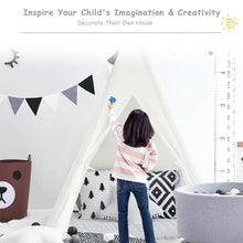Load image into Gallery viewer, Gymax 5.5ft Portable Cotton Kids' Play Tent Indian Tent Game Sleeping House Boys Girls