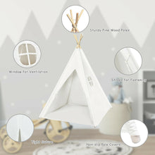 Load image into Gallery viewer, Gymax 5.5ft Portable Cotton Kids' Play Tent Indian Tent Game Sleeping House Boys Girls