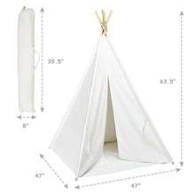 Load image into Gallery viewer, Gymax 5.5ft Portable Cotton Kids' Play Tent Indian Tent Game Sleeping House Boys Girls