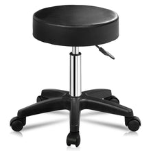 Load image into Gallery viewer, Gymax 1 PC Adjustable Hydraulic Rolling Swivel Bar Stool Massage Spa Beauty Seat Black