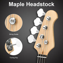 Load image into Gallery viewer, Gymax Full Size Electric Bass Guitar 4 String with Strap Guitar Bag Amp Cord Red New
