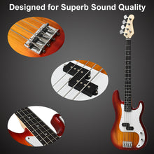 Load image into Gallery viewer, Gymax Full Size Electric Bass Guitar 4 String with Strap Guitar Bag Amp Cord Red New