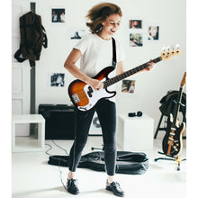 Load image into Gallery viewer, Gymax Full Size Electric Bass Guitar 4 String with Strap Guitar Bag Amp Cord Yellow