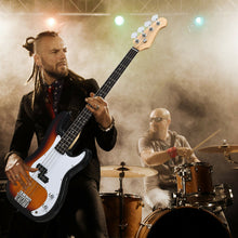 Load image into Gallery viewer, Gymax Full Size Electric Bass Guitar 4 String with Strap Guitar Bag Amp Cord Yellow