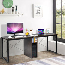 Load image into Gallery viewer, Gymax 2 Person Computer Desk 79'' Large Double Workstation Dual Office Desk w/Storage