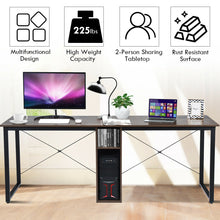 Load image into Gallery viewer, Gymax 2 Person Computer Desk 79'' Large Double Workstation Dual Office Desk w/Storage