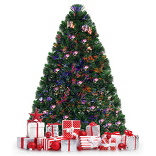 Load image into Gallery viewer, Gymax Fiber Optic 4'Artificial Christmas Tree PVC Material Metal Stand Holidy Decoration