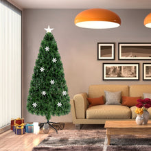 Load image into Gallery viewer, Gymax Fiber Optic 6' PVC Artificial Christmas Tree LED Lights Metal Stand