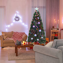 Load image into Gallery viewer, Gymax Fiber Optic 6' PVC Artificial Christmas Tree LED Lights Metal Stand