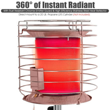 Load image into Gallery viewer, Gymax Portable Tank Top Propane Heater Outdoor 42,000 BTU Camping