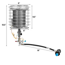 Load image into Gallery viewer, Gymax Portable Tank Top Propane Heater Outdoor 42,000 BTU Camping