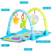 Load image into Gallery viewer, Gymax 4-in-1 Activity Play Mat Baby Activity Center w/3 Hanging Toys