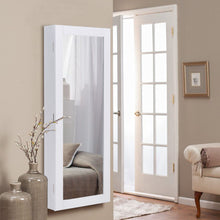 Load image into Gallery viewer, Gymax Jewelry Cabinet Wall Mounted Mirrored Armoire Storage Organizer