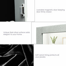 Load image into Gallery viewer, Gymax Jewelry Cabinet Wall Mounted Mirrored Armoire Storage Organizer