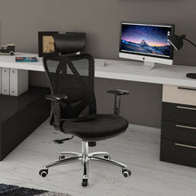 Load image into Gallery viewer, Gymax High Back Mesh Office Chair Adjustable Lumbar Support&Headrest Home Study Black