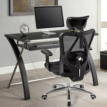 Load image into Gallery viewer, Gymax High Back Mesh Office Chair Adjustable Lumbar Support&Headrest Home Study Black