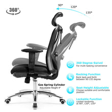 Load image into Gallery viewer, Gymax High Back Mesh Office Chair Adjustable Lumbar Support&Headrest Home Study Black