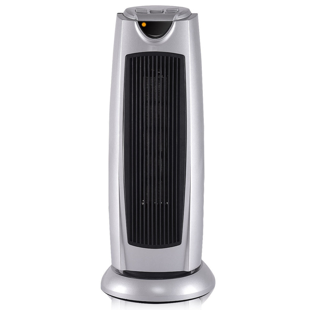 Gymax Tower Heater Oscillating Space Heater Electronic Thermostat